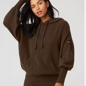ALO YOGA JETSET CASHMERE HOODIE NEW W TAG
